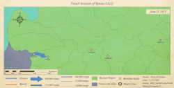 Mapa animado de la campaña rusa de 1812