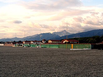 Vista del muelle de Forte dei Marmi