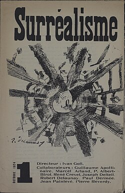 Portada de la revista surrealista con diseño de Robert Delaunay