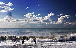 Costas de Batumi en verano