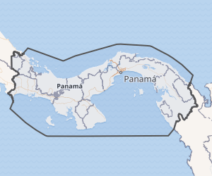 Mapa de la República de Panamá
