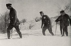 Von Falkenhayn en el frente rumano de Transilvania en 1916