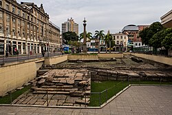 Sitio arqueológico del muelle de Valongo en Río de Janeiro, Brasil.