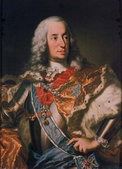 Retrato de Carlos VII en 1742