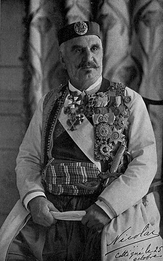 Retrato histórico de Nicolás I de Montenegro