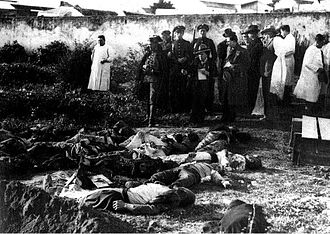 Cadáveres tras los sucesos de Casas Viejas en 1933