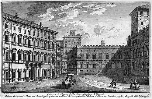 Grabado histórico de Giuseppe Vasi de 1761