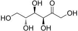 Estructura molecular y representaciones de la levulosa