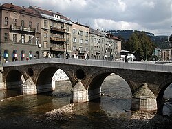Puente en Sarajevo donde ocurrió el atentado