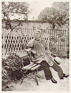 Rosa Bonheur en su jardín