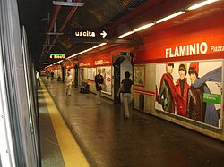 Estación Flaminio de la Línea A del metro de Roma