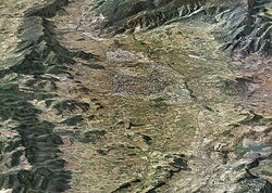 Vista aérea de Vitoria y su entorno