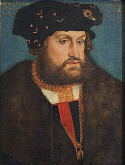 Retrato de Jorge de Sajonia conservado en Veste Coburg