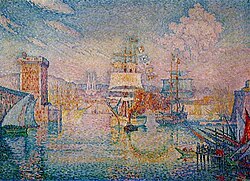 Entrada en el puerto de Marsella por Paul Signac