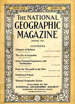 Portada de la edición de enero de 1915