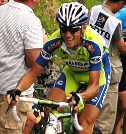Nibali subiendo La Colombiere