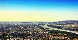 Vista panorámica del río Danubio a su paso por Budapest