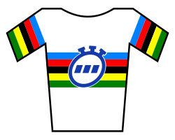 Maillot arcoíris otorgado al equipo campeón de la prueba