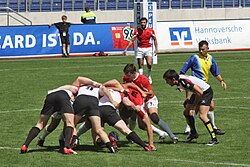 Accion durante el Seven Europeo de 2008