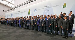 Jefes de delegaciones reunidos en la COP21