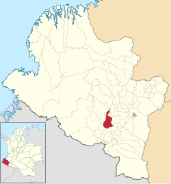 Mapa detallado de Túquerres dentro del departamento de Nariño