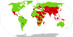 Planisferio mundial que muestra en color verde los países que permiten la doble o múltiple ciudadanía sin limitaciones.
