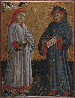 Dante y Petrarca por Giovanni da Ponte