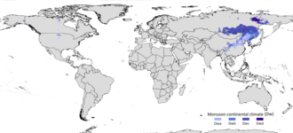 Representación esquemática de zonas climáticas