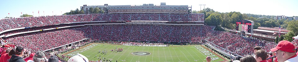 Panorámica del interior del Sanford Stadium