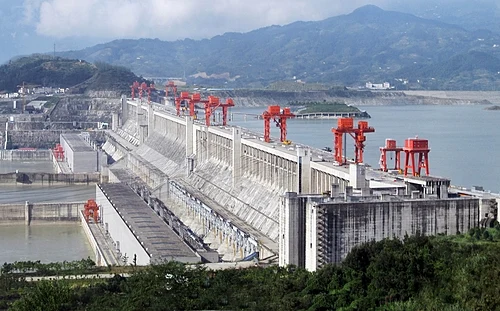 La presa de las Tres Gargantas en el centro de China