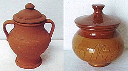 Recipientes antiguos para miel