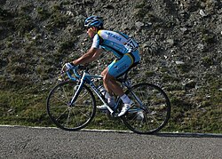 Sérgio Paulinho compitiendo en la Vuelta a España 2008