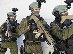 Agentes tácticos del Grupo Especial de Intervención