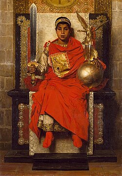 El Emperador Honorio por Jean-Paul Laurens
