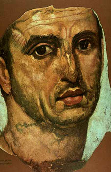 Retrato en encáustica procedente de Egipto