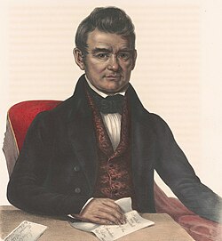 Retrato del jefe principal John Ross.