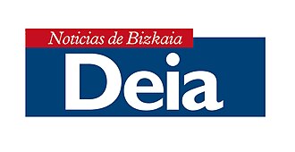 Cabecera del periódico Deia