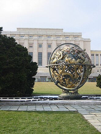 El Palacio de las Naciones en Ginebra durante el siglo XX