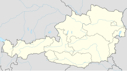 Mapa de Austria señalando la ubicación de Innsbruck