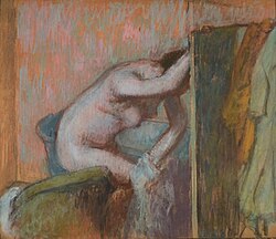 La toilette apres le bain, obra gráfica y pictórica de Edgar Degas