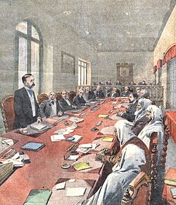 Representación de la apertura de la Conferencia de Algeciras.