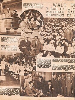 Alfredo Baldomir y Walt Disney en Uruguay