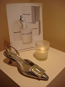 Zapato diseñado por Manolo Blahnik