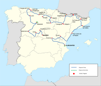 Detalles informativos y clasificación de la Vuelta a España 1983