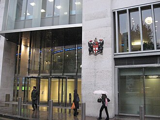Detalle arquitectónico e histórico de la Bolsa de Londres