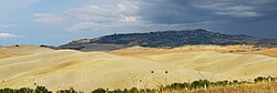 Paisaje de Volterra bajo una tormenta