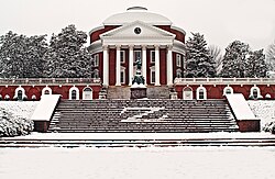 La Rotonda diseñada por Thomas Jefferson en la Universidad de Virginia