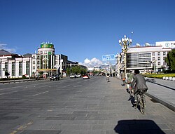 Perspectiva callejera en Lhasa