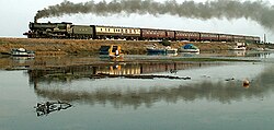 Locomotora de vapor antigua
