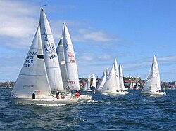 Regata en el puerto de Sídney en 2004